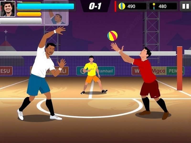 Mahal Volley Hero Multiplayer Battle Mahal Volley Hero multiplayer match between Indian players